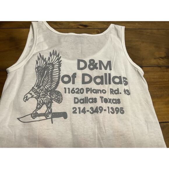 Vintage 1991 Harley Davidson 3D Emblem Sleeveless Tank Top Eagle Size Small - Picture 11 of 11